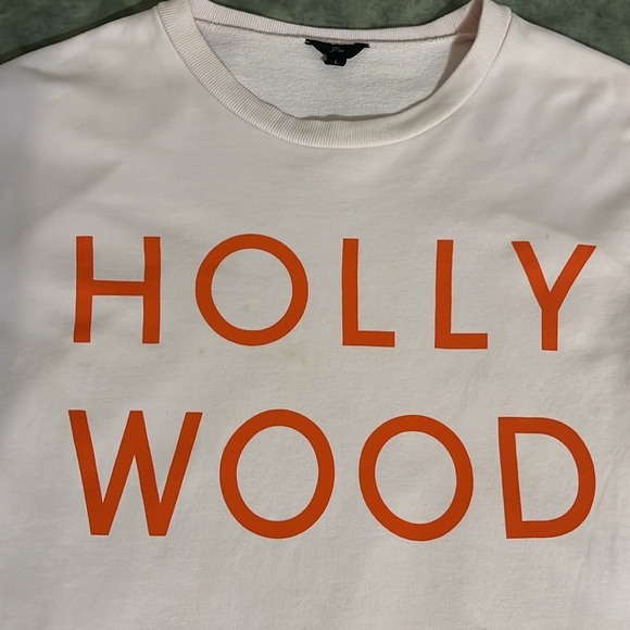 Hollywood by JCREW Sweatshirt L Pink with Orange letters - Picture 3 of 14